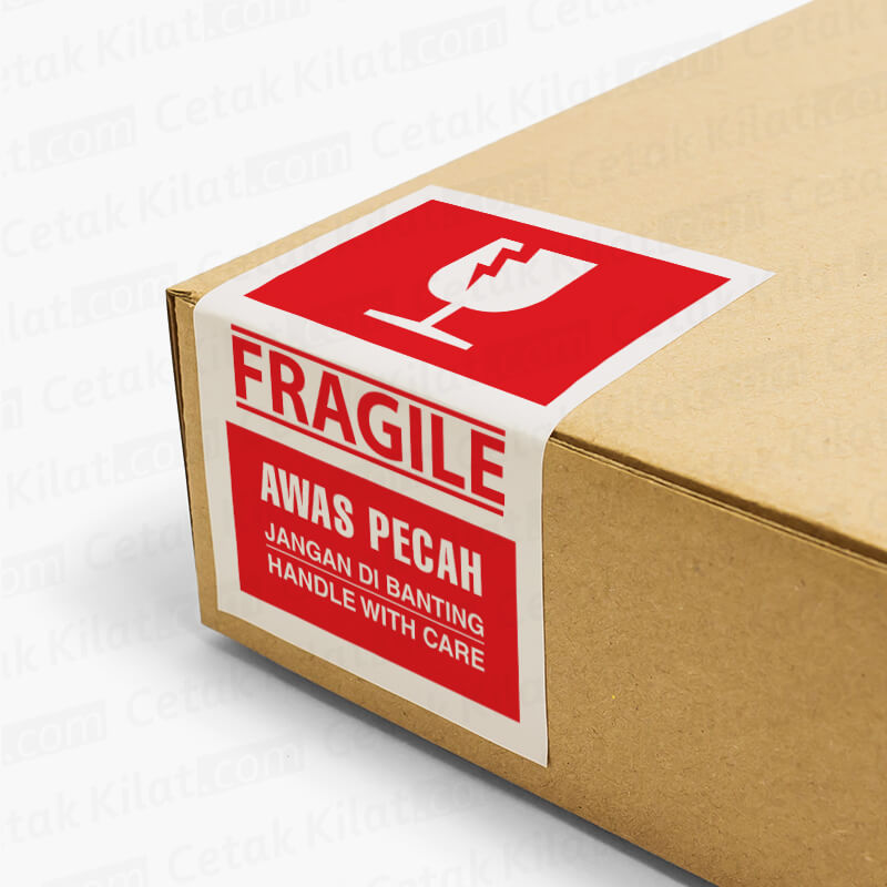 Stiker Fragile (100 pcs)