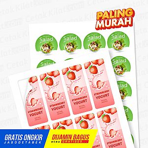 Cetak Stiker Vinyl A3 Offset Cetak Stiker Vinyl A3 Offset
