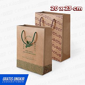 Shopping Bag Kraft Sedang Shopping Bag Kraft Sedang