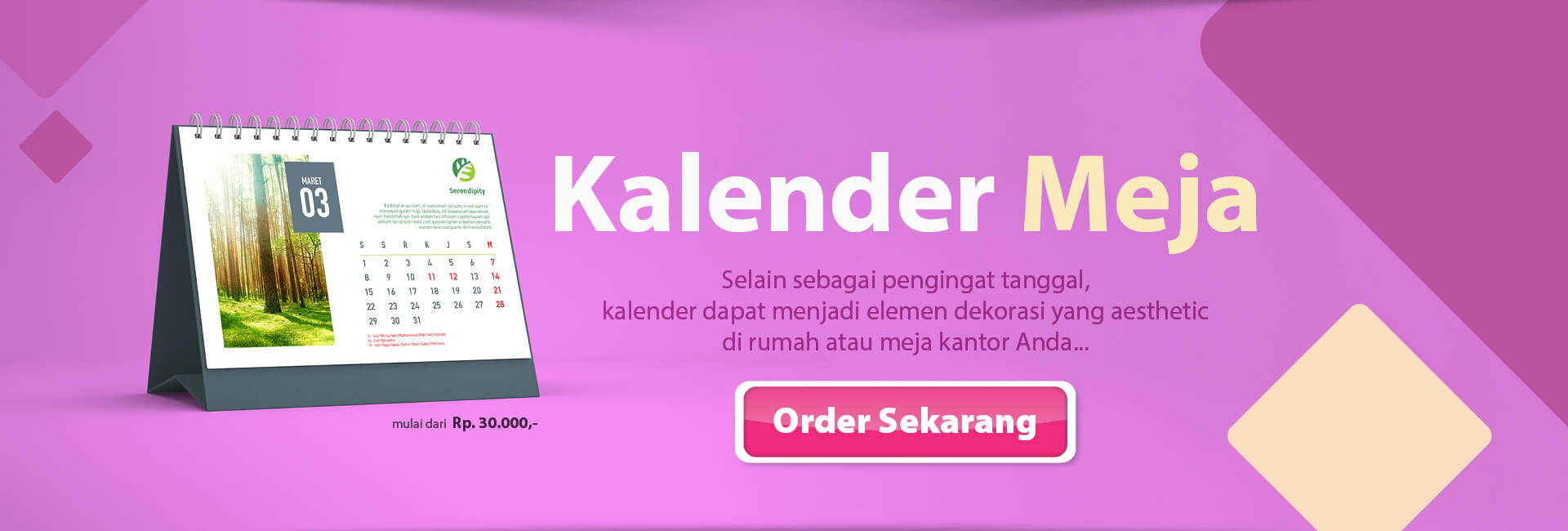 Cetak Kalender Meja